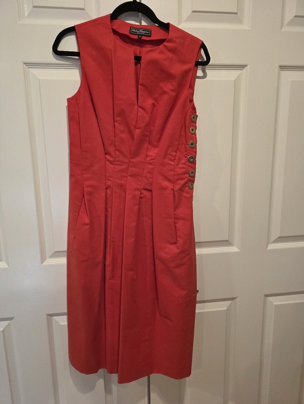 Salvatore Ferragamo Red Dress.